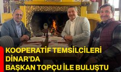 Kooperatif Temsilcileri Dinar’da Başkan Topçu ile Buluştu