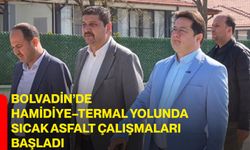 Bolvadin’de Hamidiye–Termal Yolunda Sıcak Asfalt Çalışmaları Başladı