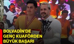 Bolvadin’de genç kuaförden büyük başarı
