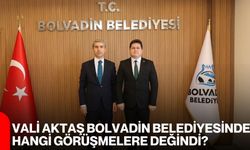 Vali Aktaş Bolvadin Belediyesinde Hangi Görüşmelere Değindi?