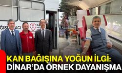 Kan bağışına yoğun ilgi: Dinar’da örnek dayanışma
