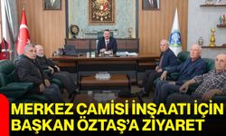 Merkez Camisi İnşaatı İçin Başkan Öztaş’a Ziyaret