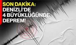 Son dakika: Denizli'de 4 büyüklüğünde deprem!