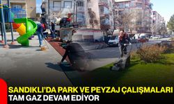 Sandıklı’da Park ve Peyzaj Çalışmaları Tam Gaz Devam Ediyor