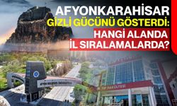 Afyonkarahisar Gizli Gücünü Gösterdi: Hangi Alanda İl Sıralamalarda?