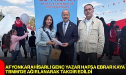 Afyonkarahisarlı Genç Yazar Hafsa Ebrar Kaya, TBMM’de Ağırlanarak Takdir Edildi