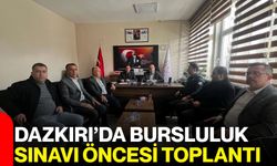 Dazkırı’da Bursluluk Sınavı Öncesi Toplantı