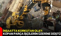 İnşaatta Korkutan Olay: Kopan Parça İşçilerin Üzerine Düştü