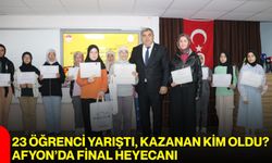 23 öğrenci yarıştı, kazanan kim oldu? Afyon’da final heyecanı