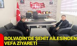 Bolvadin’de Şehit Ailesinden Vefa Ziyareti