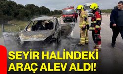 Seyir Halindeki Araç Alev Aldı!