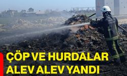 Çöp ve Hurdalar Alev Alev Yandı