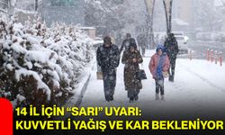 14 İl İçin “Sarı” Uyarı: Kuvvetli Yağış ve Kar Bekleniyor