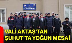 Vali Aktaş’tan Şuhut’ta Yoğun Mesai