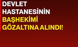 Devlet Hastanesinin Başhekimi Gözaltına Alındı!