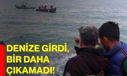 Denize girdi, bir daha çıkamadı!
