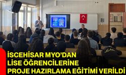 İscehisar MYO’dan Lise Öğrencilerine Proje Hazırlama Eğitimi Verildi