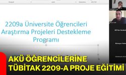 AKÜ Öğrencilerine TÜBİTAK 2209-A Proje Eğitimi