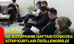 AFSÜ’de 62. Kütüphane Haftası Coşkusu: Kitap Kurtları Ödüllendirildi