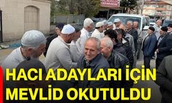 Hacı adayları için mevlid okutuldu