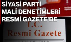 Siyasi parti mali denetimleri Resmi Gazete'de