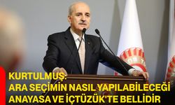 Kurtulmuş: Ara seçimin nasıl yapılabileceği Anayasa ve İçtüzük'te bellidir