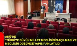 AKÜ’de “Türkiye Büyük Millet Meclisinin Açılması ve Meclisin Düşünce Yapısı” Anlatıldı