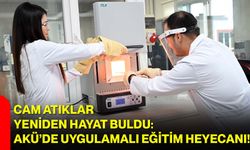 Cam Atıklar Yeniden Hayat Buldu: AKÜ’de Uygulamalı Eğitim Heyecanı!