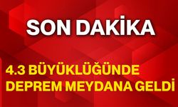 4.3 Büyüklüğünde Deprem Meydana Geldi