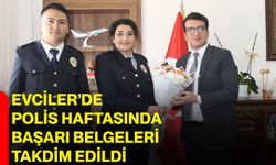 Evciler’de Polis Haftasında Başarı Belgeleri Takdim Edildi