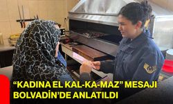“Kadına El Kal-ka-maz” Mesajı Bolvadin’de Anlatıldı