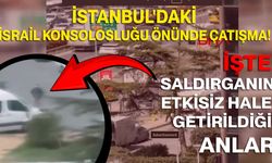 İstanbul'daki İsrail Konsolosluğu Önünde Çatışma! İşte Saldırganın Etkisiz Hale Getirildiği Anlar