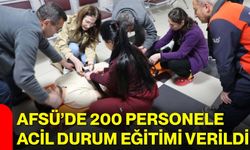 AFSÜ’de 200 Personele Acil Durum Eğitimi Verildi