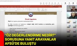“Öz Değerlendirme Nedir?” Sorusuna Yanıt Arayanlar AFSÜ’de Buluştu