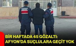 Bir Haftada 45 Gözaltı: Afyon’da Suçlulara Geçit Yok