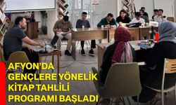 Afyon’da Gençlere Yönelik Kitap Tahlili Programı Başladı