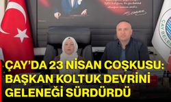 Çay’da 23 Nisan Coşkusu: Başkan Koltuk Devrini Geleneği Sürdürdü