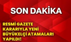 Resmi Gazete kararıyla yeni büyükelçi atamaları yapıldı!