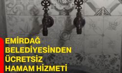 Emirdağ Belediyesinden ücretsiz hamam hizmeti