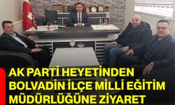 AK Parti Heyetinden Bolvadin İlçe Milli Eğitim Müdürlüğüne Ziyaret