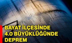 Bayat İlçesinde 4.0 büyüklüğünde deprem