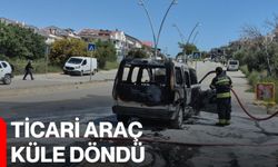 Ticari araç küle döndü!