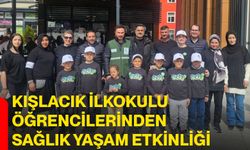 Kışlacık ilkokulu öğrencilerinden sağlık yaşam etkinliği