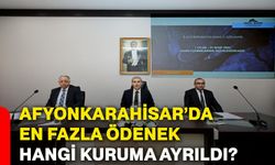 Afyonkarahisar’da en fazla ödenek hangi kuruma ayrıldı?