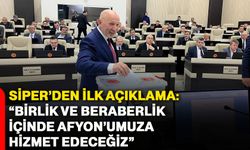 Siper’den ilk açıklama: “Birlik ve beraberlik içinde Afyon’umuza hizmet edeceğiz”