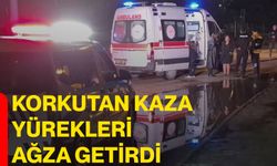 Korkutan kaza yürekleri ağza getirdi