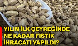 Yılın ilk çeyreğinde ne kadar fıstık ihracatı yapıldı?