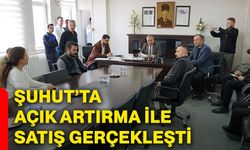 Şuhut’ta açık artırma ile satış gerçekleşti