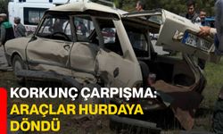 Korkunç Çarpışma: Araçlar Hurdaya Döndü