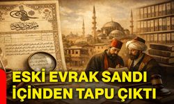 Eski evrak sandı, içinden tapu çıktı